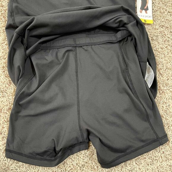 Elle Sport Women's Built-In Bra Active Tank Dress Black, Size Small (New) - Picture 8 of 16